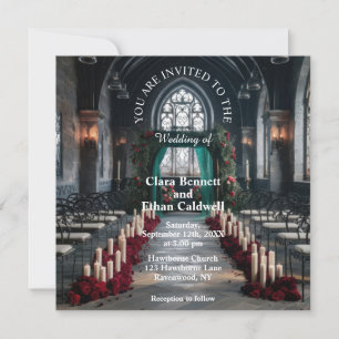 Invitación Boda en Iglesia Gótica