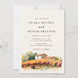 Invitación Boda en la Cantina de la Vendimia de Otoño en Viñe