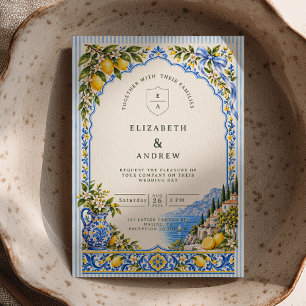 Invitación Boda en la Costa Amalfi con Limón Azul