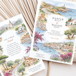 Invitación Boda en la Costa Brava Cadaqués Tossa de Mar
