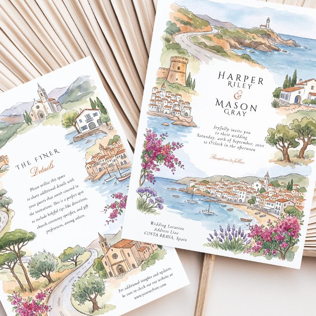 Invitación Boda en la Costa Brava Cadaqués Tossa de Mar (Subido por el creador)
