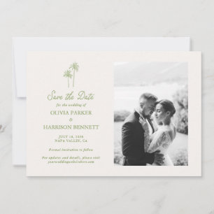 Invitación Boda en la Isla Foto Guardar la Fecha