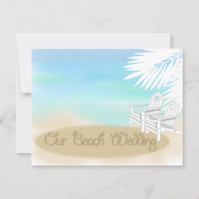 Invitación Boda en la Playa (Anverso)
