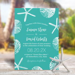 Invitación Boda en la playa Casas Tropicales de Marea Turques