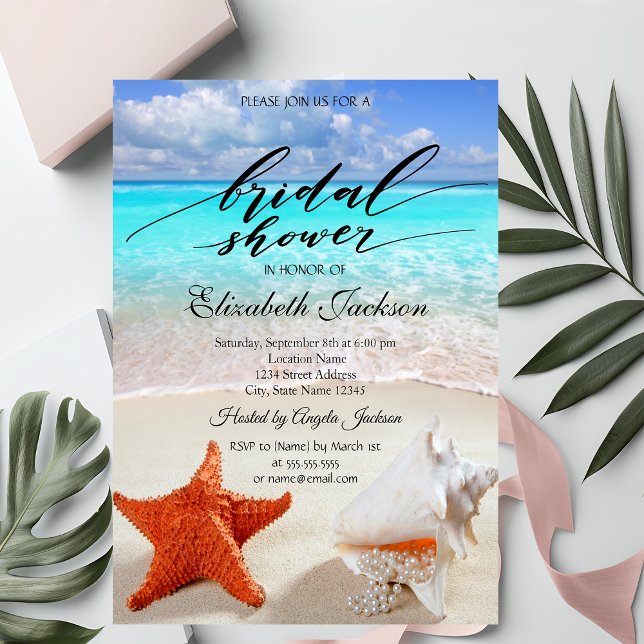 Invitación Boda en la Playa Conchas Dulces Despedida de Solte (Subido por el creador)