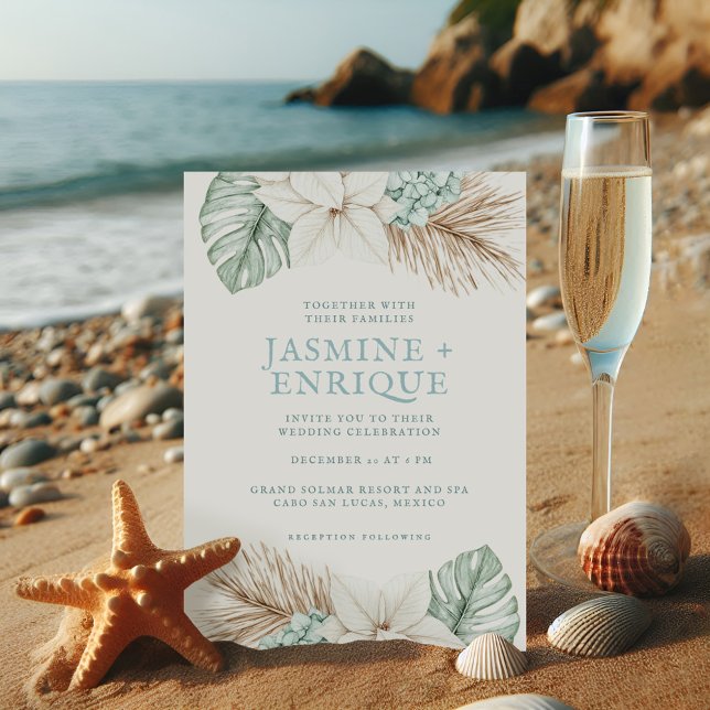 Invitación Boda en la playa de invierno (Subido por el creador)