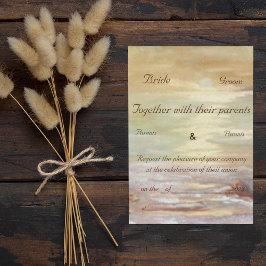 Invitación Boda en la playa de los colores de la Tierra