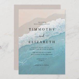 Invitación Boda en la playa de Ocean Sand