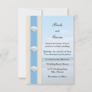Invitación Boda en la playa de Seashell