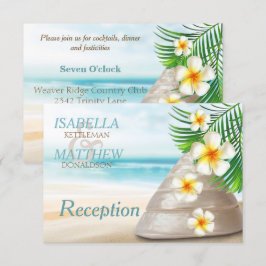 Invitación Boda en la playa para el Sr. y Sra. | Recepción