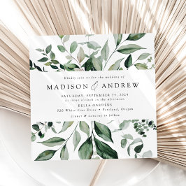 Invitación Boda en la Plaza de Abundante Verdor