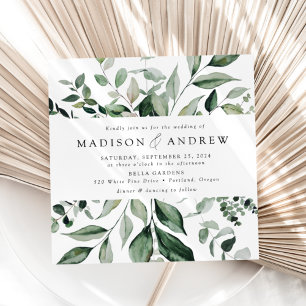 Invitación Boda en la Plaza de Abundante Verdor