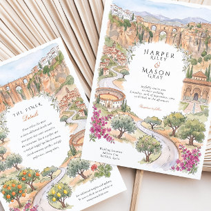Invitación Boda en la Plaza de Toros del Puente Nuevo de Rond