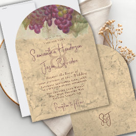 Invitación Boda en la Viña Arco Elegante Monograma