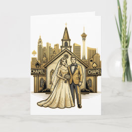 Invitación Boda en Las Vegas con horizonte
