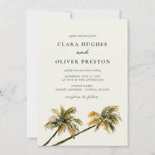 Invitación Boda en Malibu Golden Hour Palm Coast California