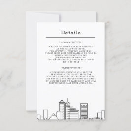 Invitación Boda en Memphis | Detalles del Invitado