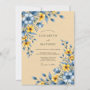Invitación Boda en pradera bucólica de arena