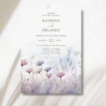 Boda en pradera de flores silvestres vintage inver