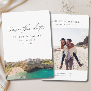 Invitación Boda en Puglia Italia Guardar la Fecha
