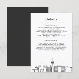Invitación Boda en San Antonio | Detalles de los invitados