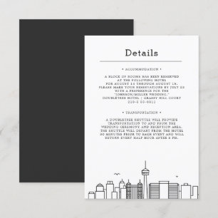 Invitación Boda en San Antonio   Detalles del Invitado