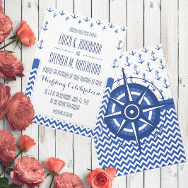 Invitación Boda en un tema náutico