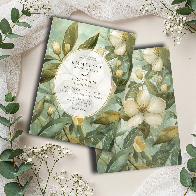 Invitación Boda encantada de los Jardín Forestal (Subido por el creador)