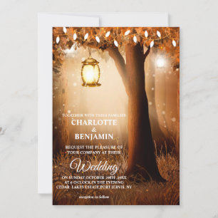 Invitación Boda Encantada del Bosque de Cuento de Hadas Preci