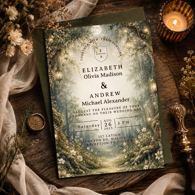 Invitación boda encantada en el bosque (Subido por el creador)