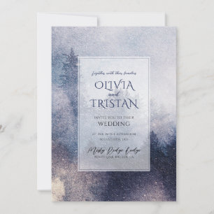 Invitación Boda encantado de Mist Forest Mist