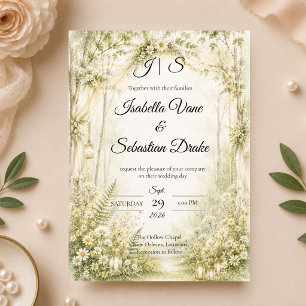 Invitación Boda encantadora en el bosque