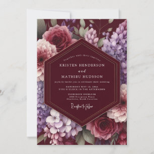 Invitación Boda Encantamiento Flor de Malva