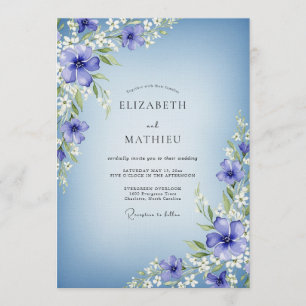 Invitación Boda Encantamiento Floral Vinca menor