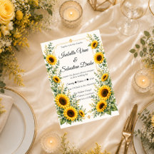Boda Encanto de Girasol Radiante de Otoño