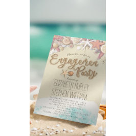 Invitación Boda Engagement Party Summer Beach Starfish