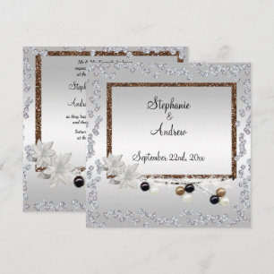 Invitación Boda enmarcada de la elegancia