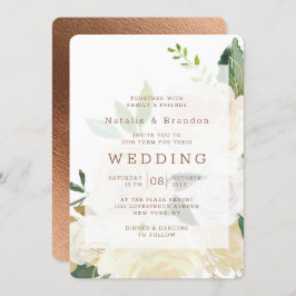Invitación Boda enmarcado de la cosecha de la cosecha del fre
