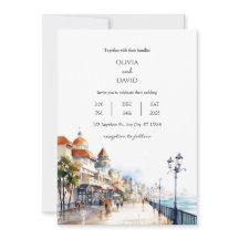 Boda Escenario de la Ciudad Coastal Beach Boardwal