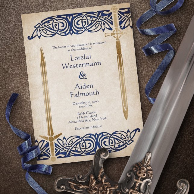 Invitación Boda Espadas Celta (Subido por el creador)