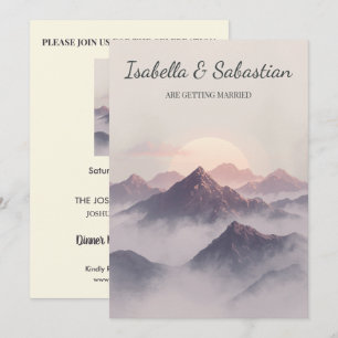 Invitación Boda Espiritual Boho Horizonte Sagrado