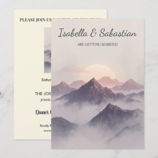 Invitación Boda Espiritual Boho Horizonte Sagrado