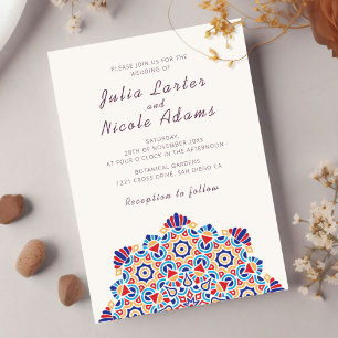 Invitación Boda espléndida mandala creciente lunar radiante