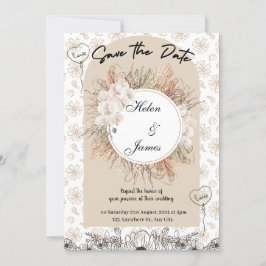 Invitación boda estético fresco