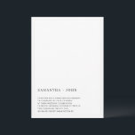 Invitación Boda estético mínimo ultramoderno<br><div class="desc">Tarjetas de Invitación de Boda Estética Mínima Ultra Moderna. Un borde muy delicado puede ser personalizado. Blanco y negro. Personalizable completo.</div>