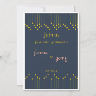 Invitación boda estrella