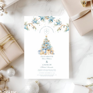 Invitación Boda Estrella Azul Escarcha