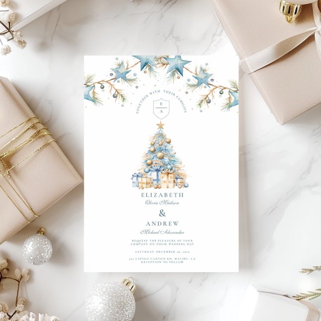 Invitación Boda Estrella Azul Escarcha (Subido por el creador)