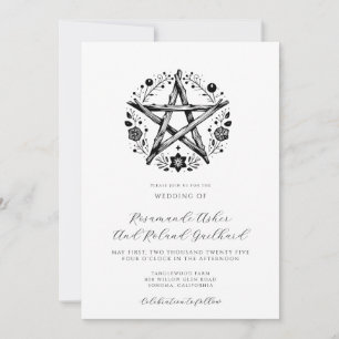 Invitación Boda Estrella de Madera Inspirada en la Naturaleza
