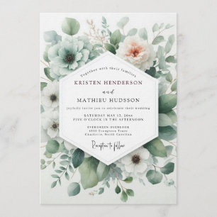 Invitación Boda Etérea de Anémonas Sage